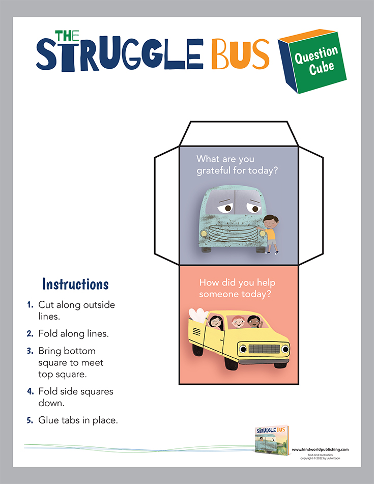 Questioning Bus Question Cube Downloadable for The Struggle Bus – Kind World Publishing